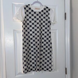 Tory Burch Logo Lace T-Shirt Dress